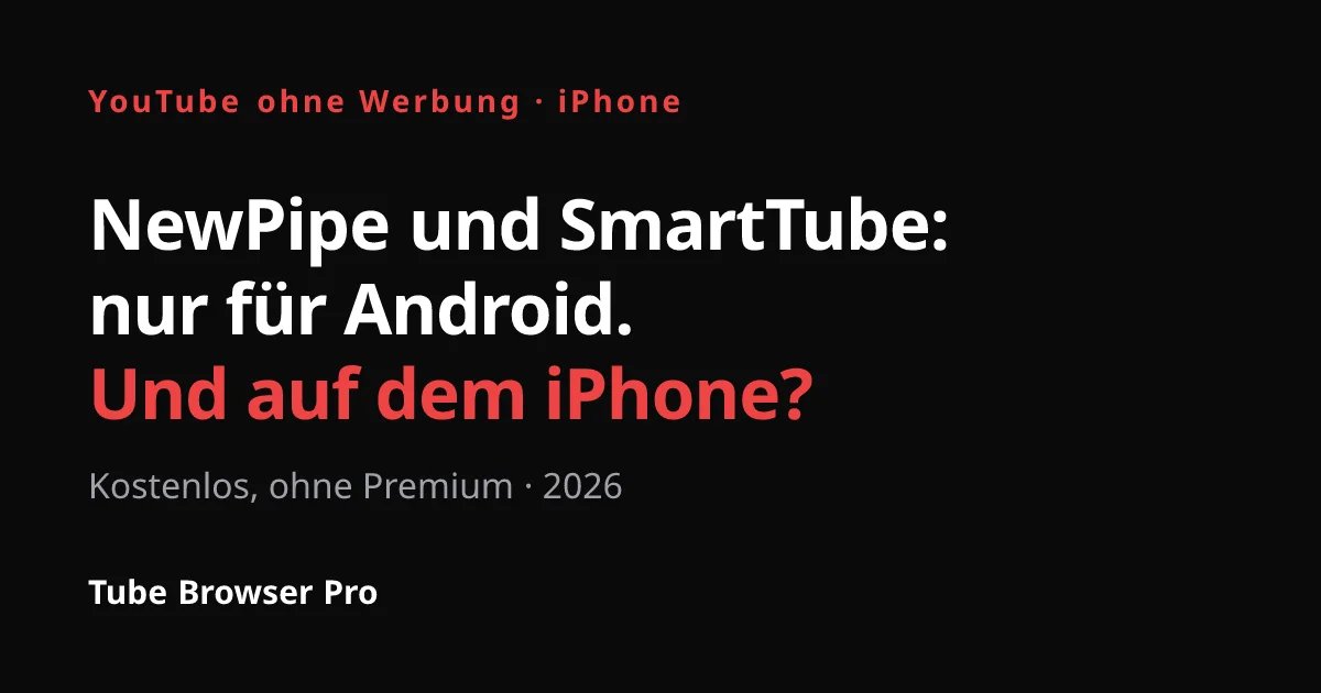 YouTube ohne Werbung auf dem iPhone