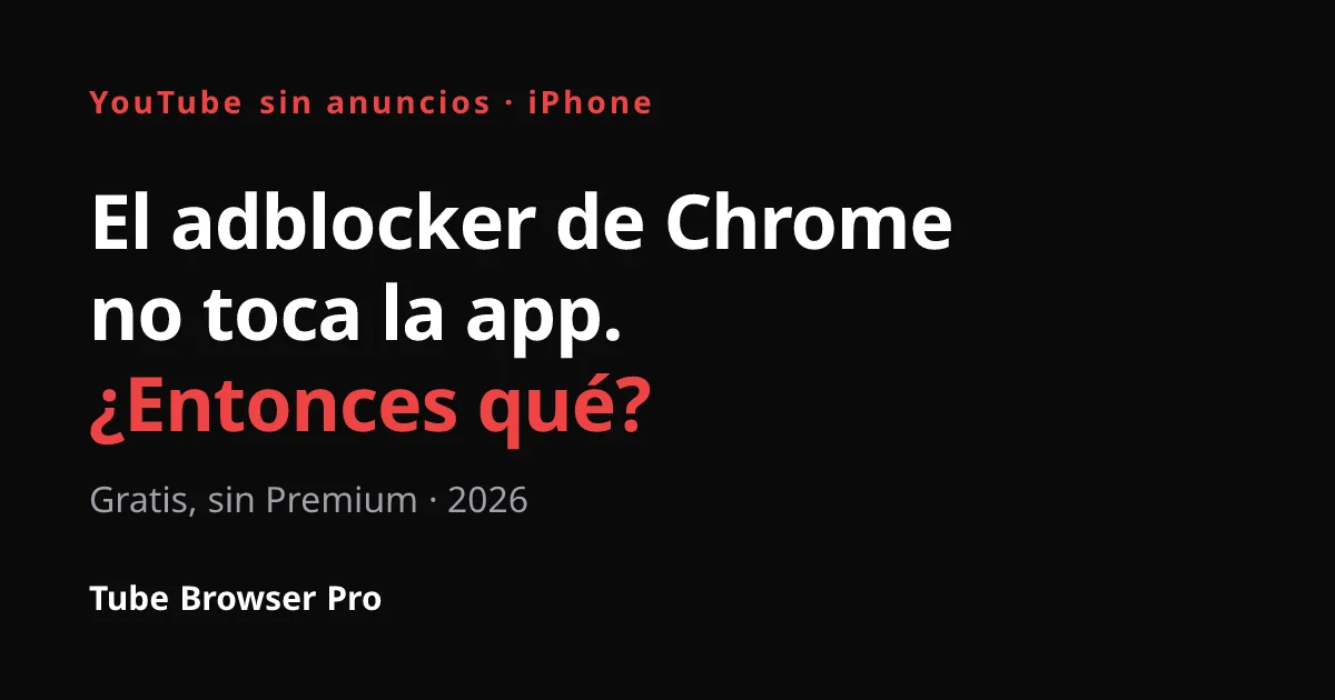 YouTube sin anuncios en iPhone