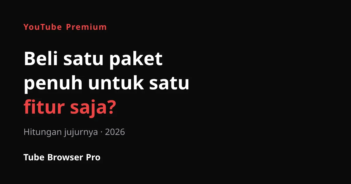 Apakah YouTube Premium layak di 2026