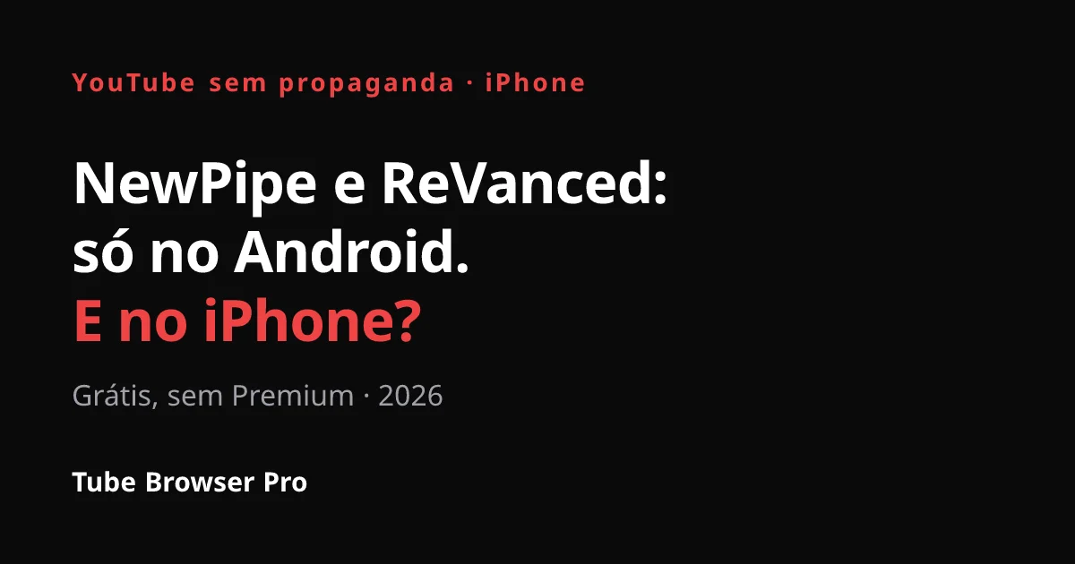 YouTube sem propaganda no iPhone