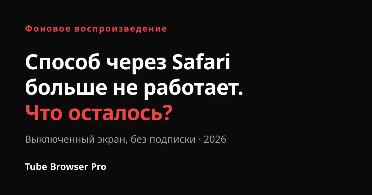 Ютуб в фоне на айфоне