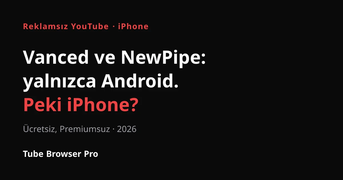 iPhone'da reklamsız YouTube